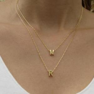 Goldfilled Initial Necklace - Gold ..