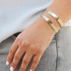 Goldfilled Personalized Bracelet, Gold Bangle..