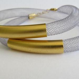 Gold Wrap Bracelet, Summer Gold Jewelry,tube..