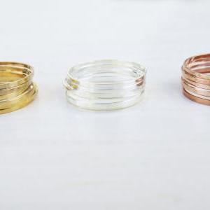 Stacking Rings - Thin midi rings - ..