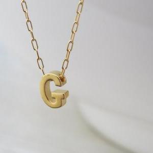 Bridesmaid jewelry, Initial necklac..