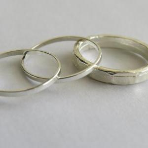 Silver Knuckle Rings - Silver Stack..