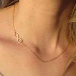 Infinity Necklace - Dainty Gold Necklace, Tiny..