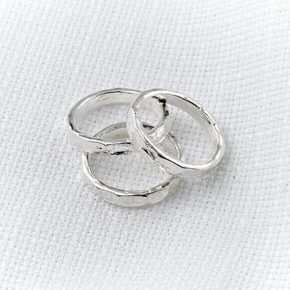 Silver Knuckle Ring - Silver Stacking Rings,..