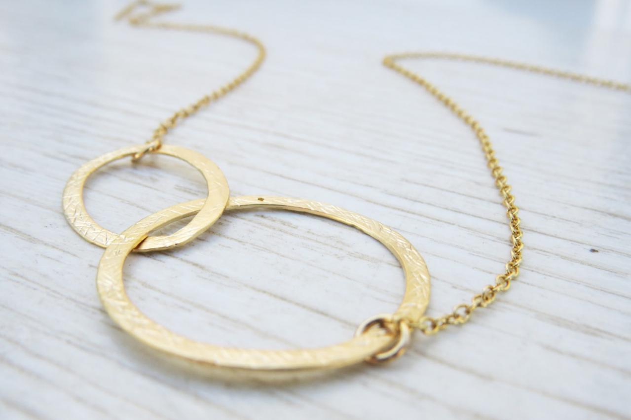 Gold Circle Necklace, Eternity Gold Necklace,14k Goldfilled Necklace, Simple Gold Jewelry, Infinity Gold Necklace, Gift For Her