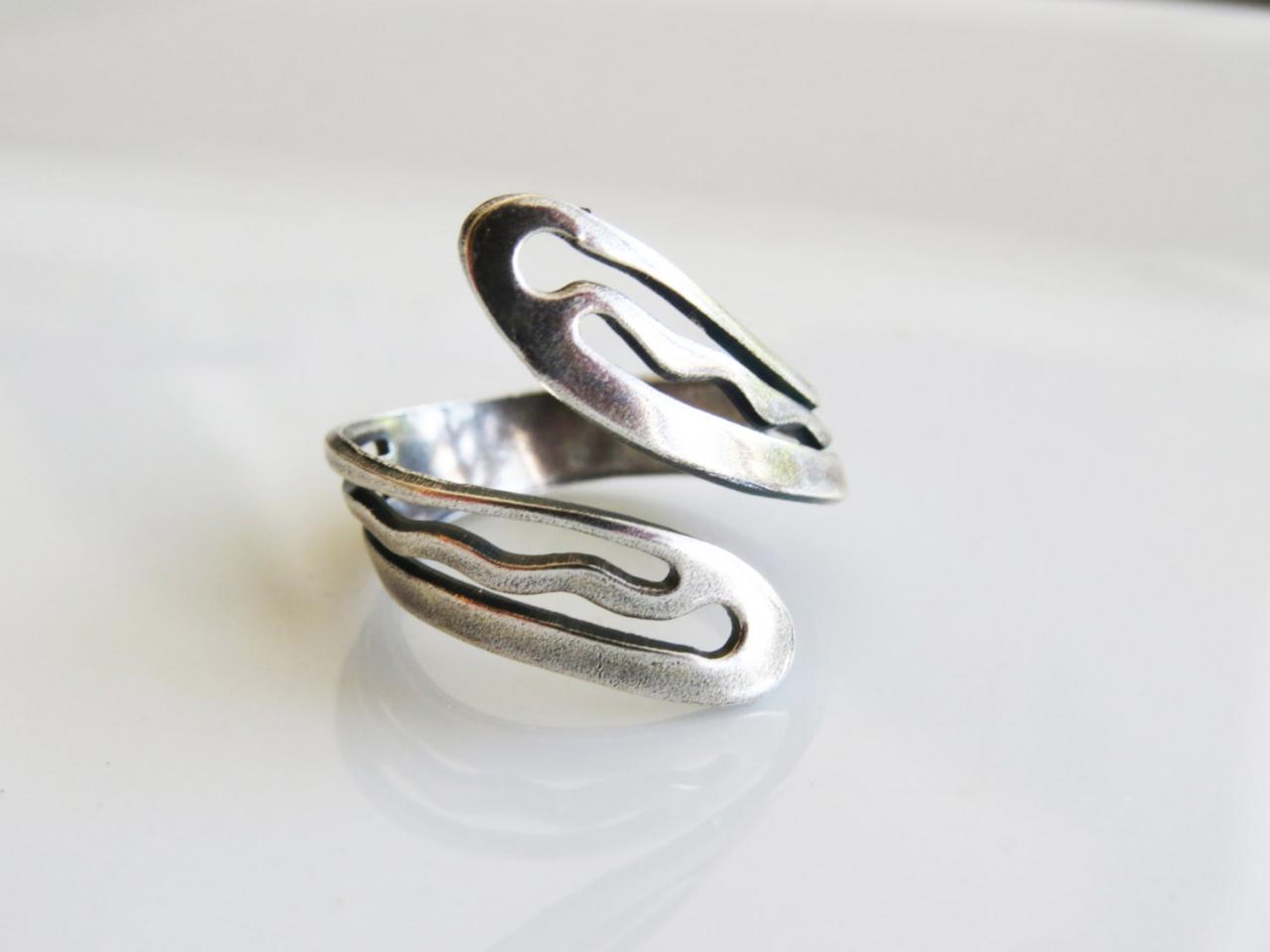 Silver Ring - Adjustable Ring, Wide Silver Ring, Statement Ring, Silver Accessories, Silver Jewelry