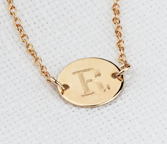 Initial Necklace, Gold Disc Necklace, Personalized Necklace, Letter Necklace, Dainty Gold Necklace, Layered Necklace, Bridesmaid Gift
