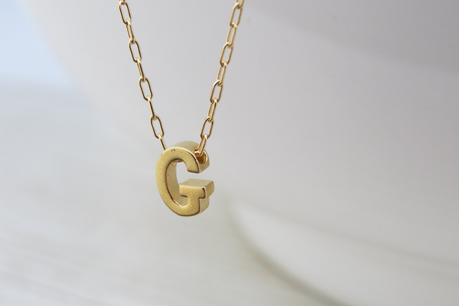 Goldfilled Initial Necklace Gold Letter Necklace, Gold Necklace
