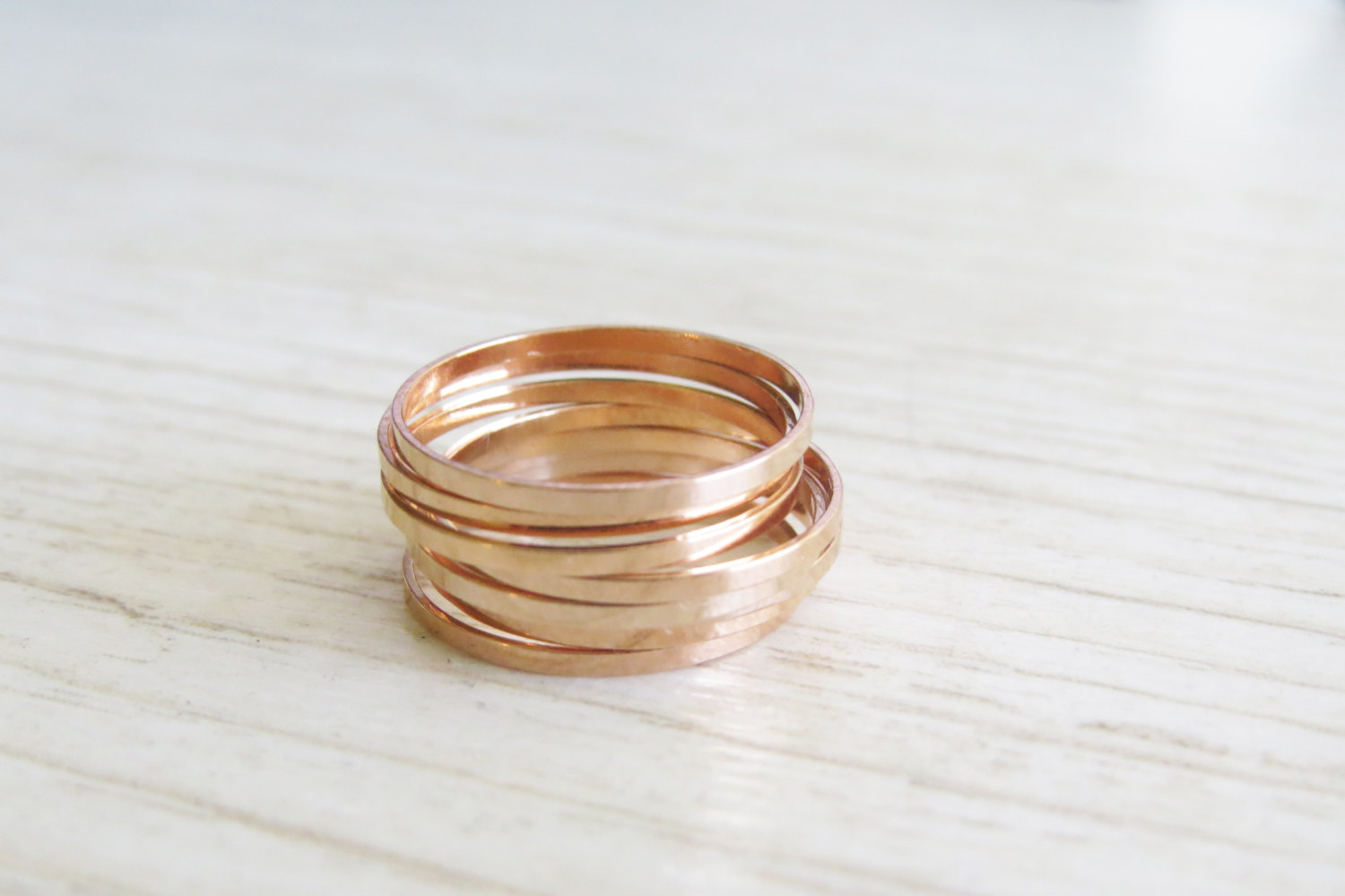 Gold Ring - 8 Above The Knuckle Rings, Rose Gold Stacking Ring, Knuckle ...